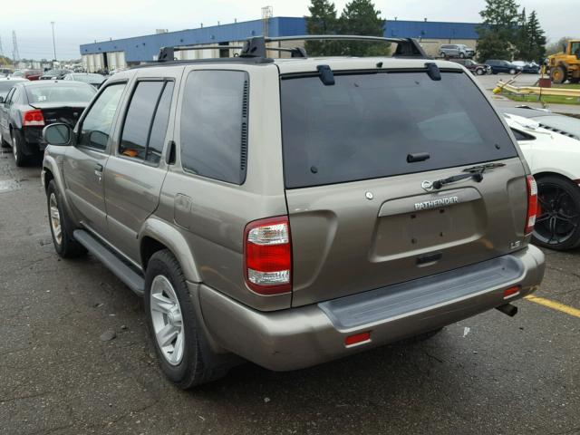 JN8DR09Y53W814439 - 2003 NISSAN PATHFINDER GRAY photo 3