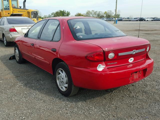 1G1JC52F147267499 - 2004 CHEVROLET CAVALIER RED photo 3