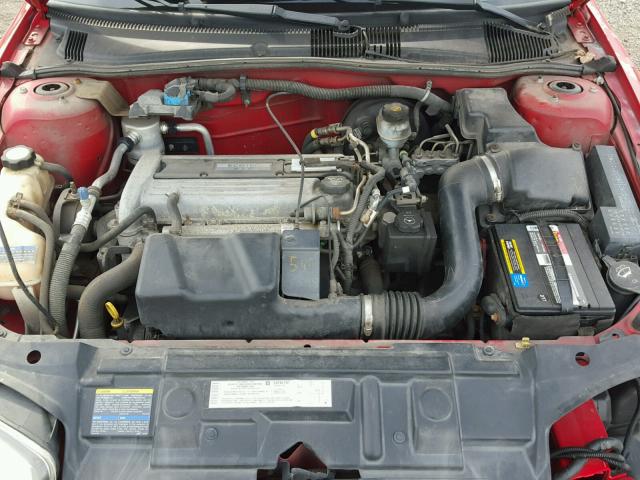 1G1JC52F147267499 - 2004 CHEVROLET CAVALIER RED photo 7