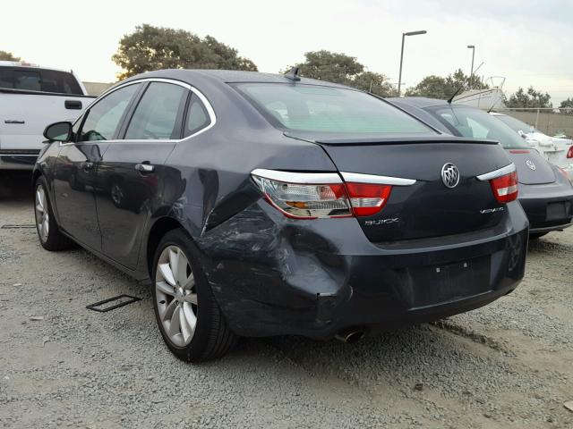 1G4PP5SK8D4147408 - 2013 BUICK VERANO GRAY photo 3