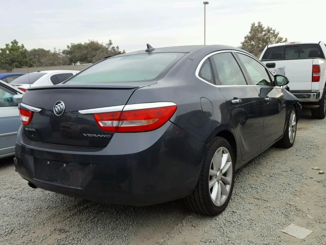 1G4PP5SK8D4147408 - 2013 BUICK VERANO GRAY photo 4