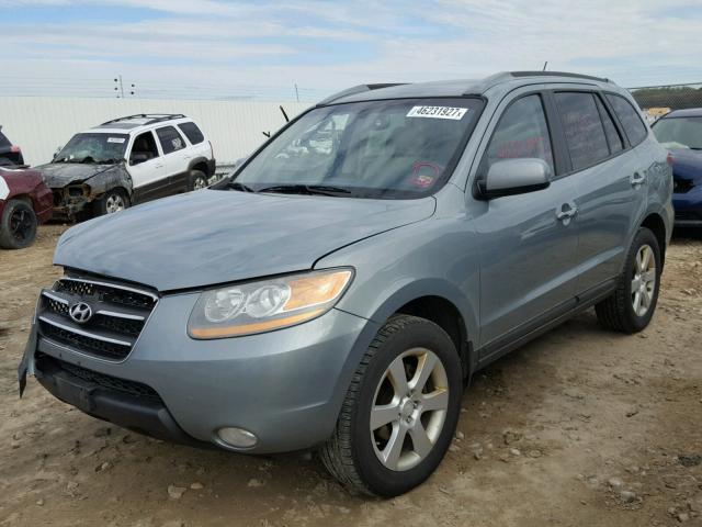 5NMSH73E68H152409 - 2008 HYUNDAI SANTA FE S BLUE photo 2