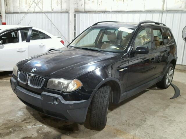 WBXPA73404WB28623 - 2004 BMW X3 2.5I BLACK photo 2