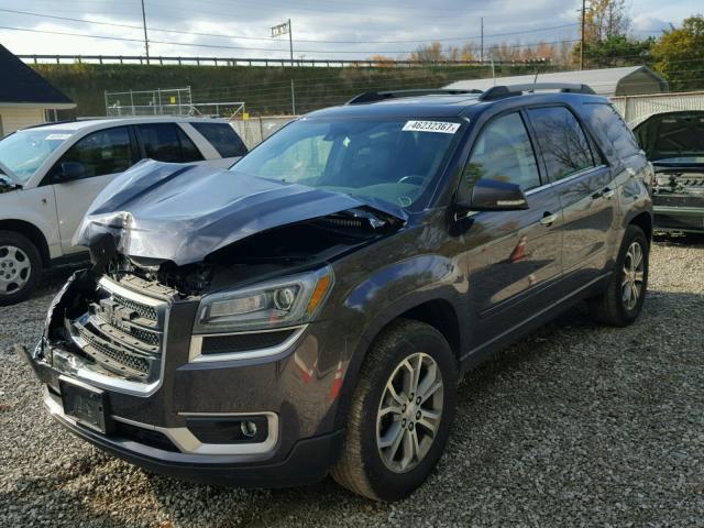 1GKKRRKD0FJ255323 - 2015 GMC ACADIA SLT BROWN photo 2