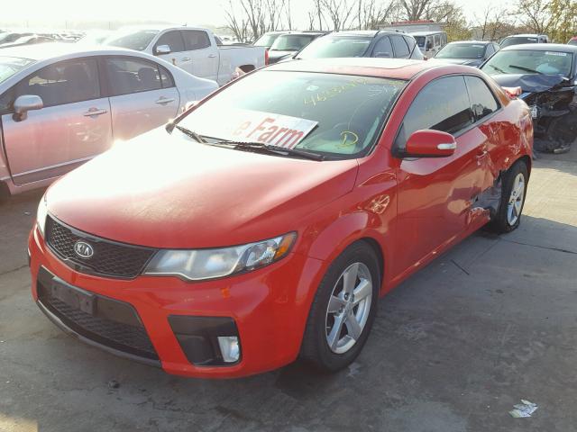 KNAFW6A30A5308758 - 2010 KIA FORTE RED photo 2