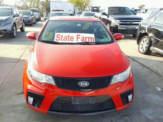 KNAFW6A30A5308758 - 2010 KIA FORTE RED photo 9