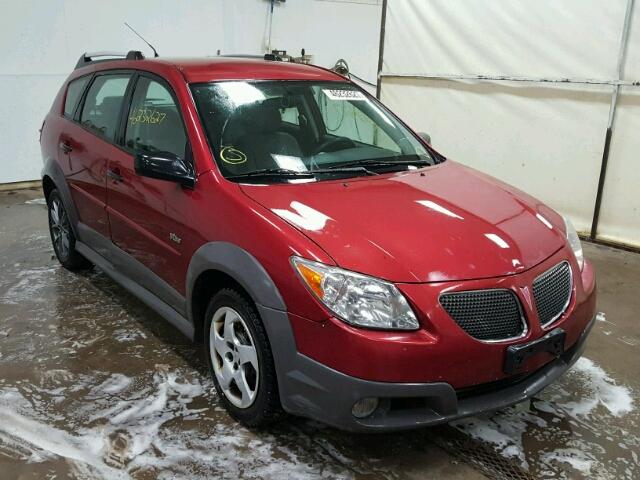 5Y2SL65838Z405939 - 2008 PONTIAC VIBE RED photo 1