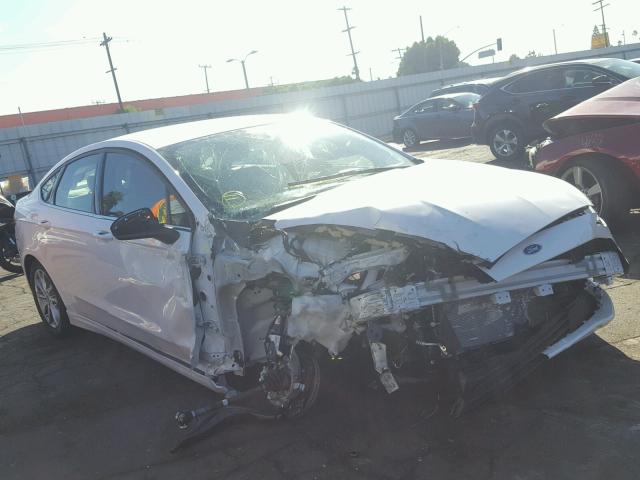 3FA6P0H72HR293554 - 2017 FORD FUSION SE WHITE photo 1