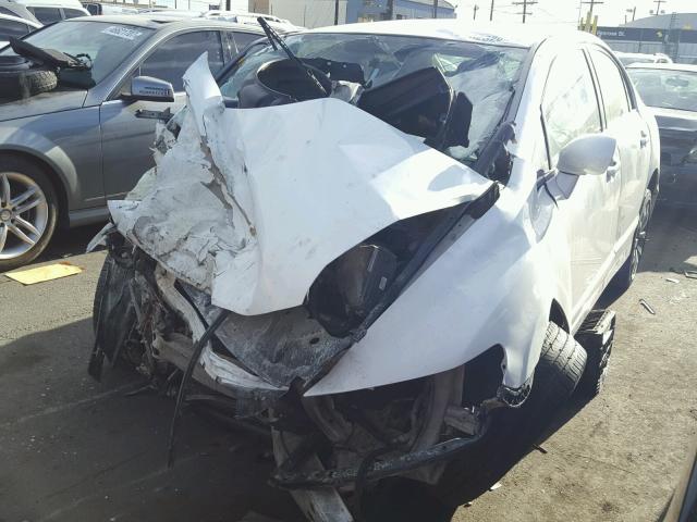 2HGFA15578H506953 - 2008 HONDA CIVIC LX WHITE photo 2