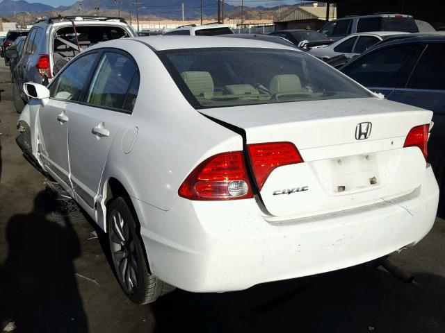 2HGFA15578H506953 - 2008 HONDA CIVIC LX WHITE photo 3