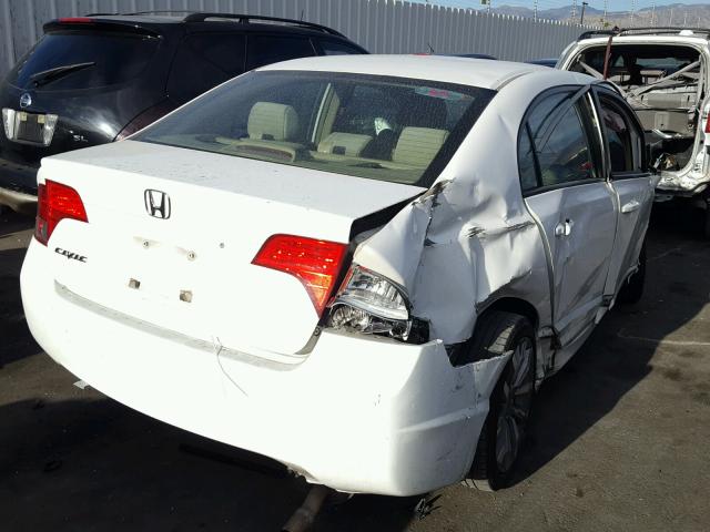 2HGFA15578H506953 - 2008 HONDA CIVIC LX WHITE photo 4