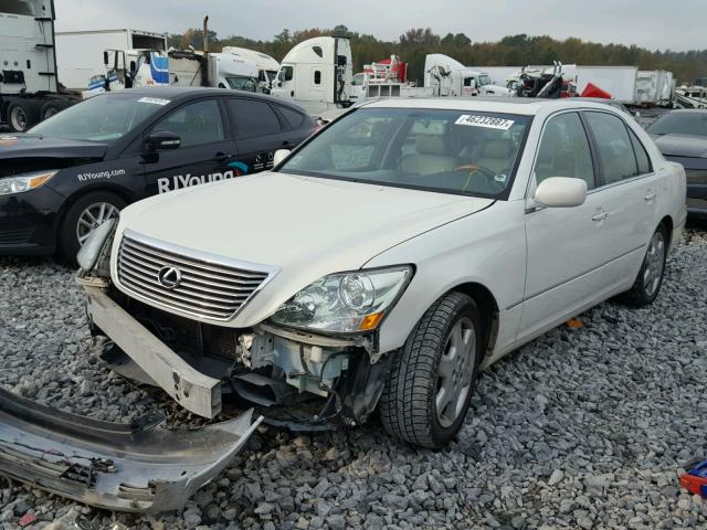 JTHBN36F150177931 - 2005 LEXUS LS 430 WHITE photo 2