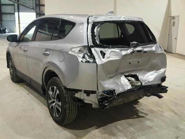 2T3BFREV1GW496982 - 2016 TOYOTA RAV4 LE SILVER photo 3