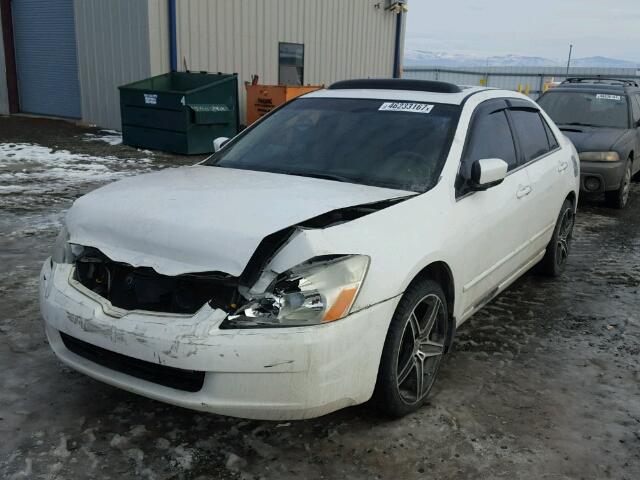 1HGCM66513A053295 - 2003 HONDA ACCORD EX WHITE photo 2