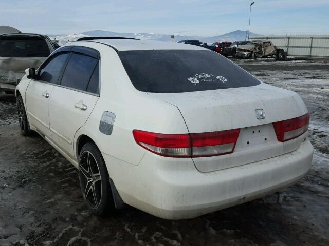 1HGCM66513A053295 - 2003 HONDA ACCORD EX WHITE photo 3