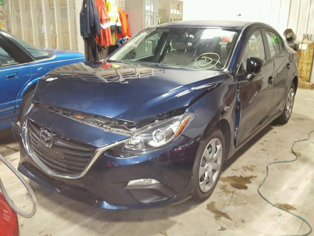 JM1BM1T74F1262571 - 2015 MAZDA 3 BLUE photo 2