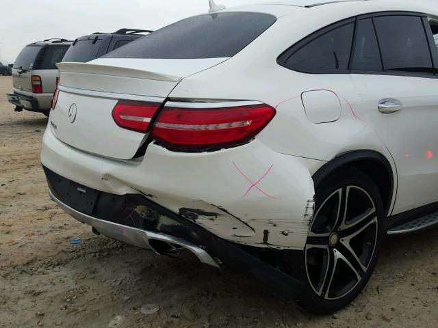 4JGED6EB5GA038797 - 2016 MERCEDES-BENZ GLE COUPE WHITE photo 9