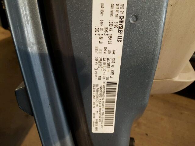 2A8HR44H68R831755 - 2008 CHRYSLER TOWN & COU BLUE photo 10