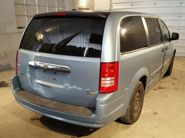 2A8HR44H68R831755 - 2008 CHRYSLER TOWN & COU BLUE photo 4