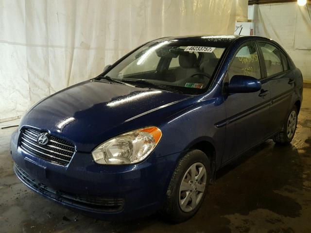 KMHCN46C28U259435 - 2008 HYUNDAI ACCENT GLS BLUE photo 2