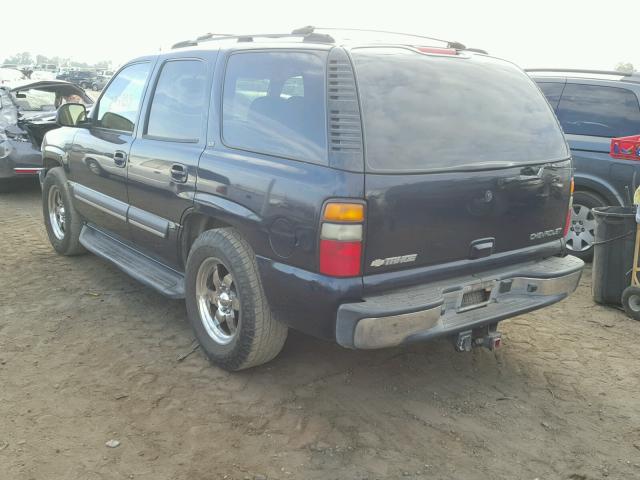 1GNEC13T24R125373 - 2004 CHEVROLET TAHOE C150 BLUE photo 3