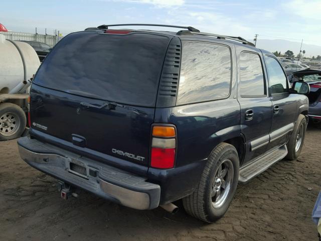 1GNEC13T24R125373 - 2004 CHEVROLET TAHOE C150 BLUE photo 4