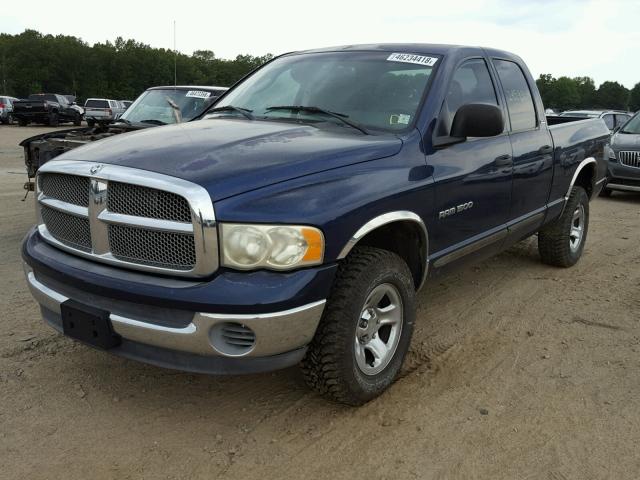 3D7HU18N22G170538 - 2002 DODGE RAM 1500 BLUE photo 2