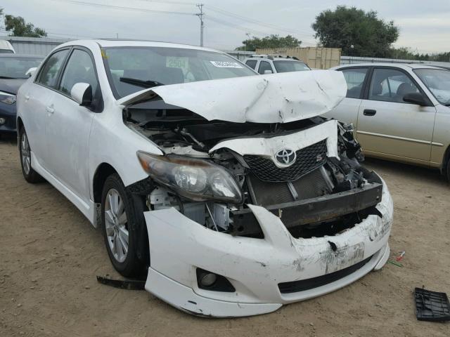 1NXBU40E19Z010313 - 2009 TOYOTA COROLLA BA WHITE photo 1