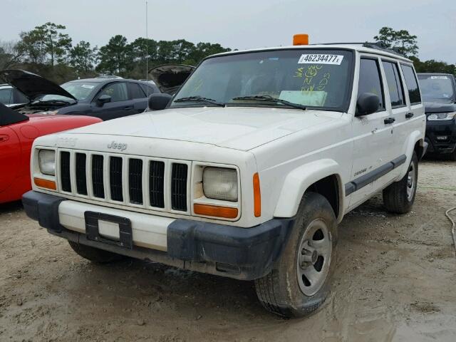 1J4FF48S51L606748 - 2001 JEEP CHEROKEE S WHITE photo 2