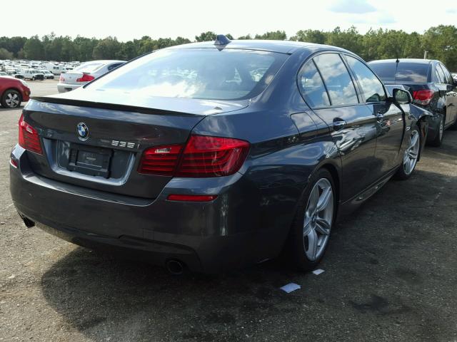 WBA5B1C59GG132394 - 2016 BMW 535 I GRAY photo 4