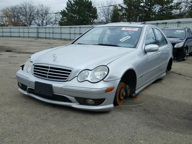 WDBRF52H66A875638 - 2006 MERCEDES-BENZ C GENERATI SILVER photo 2