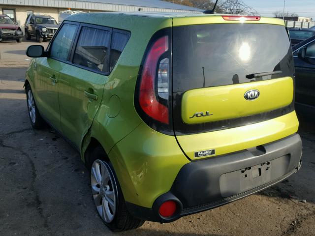 KNDJP3A53F7794116 - 2015 KIA SOUL + GREEN photo 3