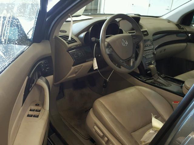 2HNYD28398H504937 - 2008 ACURA MDX TECHNO GRAY photo 9