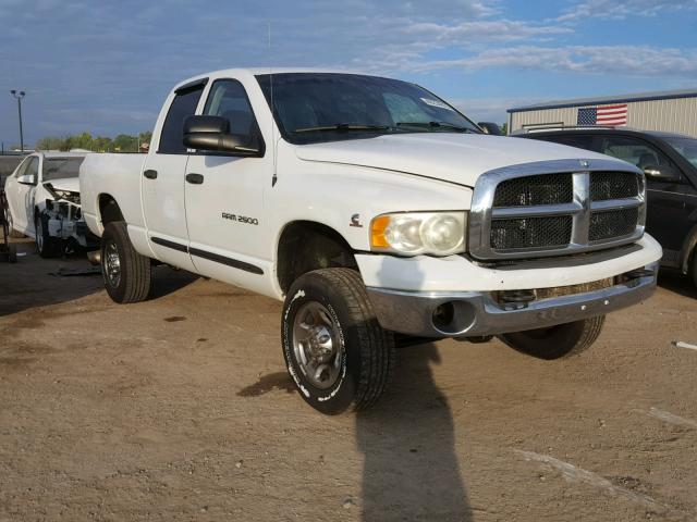 3D7KU28C53G780820 - 2003 DODGE RAM 2500 S WHITE photo 1