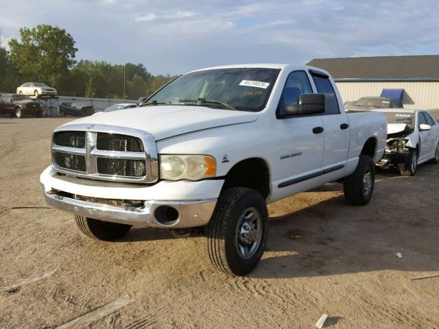 3D7KU28C53G780820 - 2003 DODGE RAM 2500 S WHITE photo 2