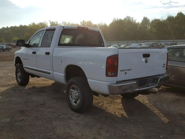 3D7KU28C53G780820 - 2003 DODGE RAM 2500 S WHITE photo 3