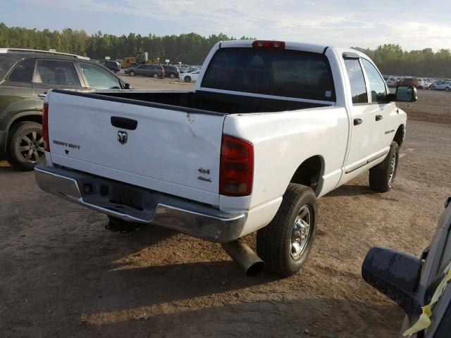 3D7KU28C53G780820 - 2003 DODGE RAM 2500 S WHITE photo 4