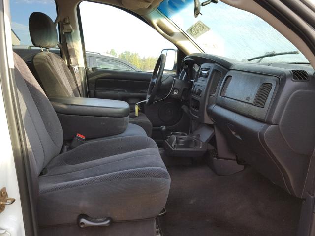 3D7KU28C53G780820 - 2003 DODGE RAM 2500 S WHITE photo 5