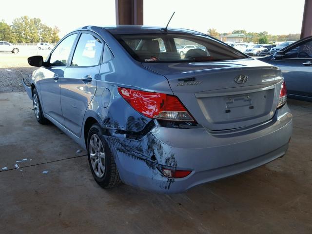 KMHCT4AE4CU169372 - 2012 HYUNDAI ACCENT GLS BLUE photo 3