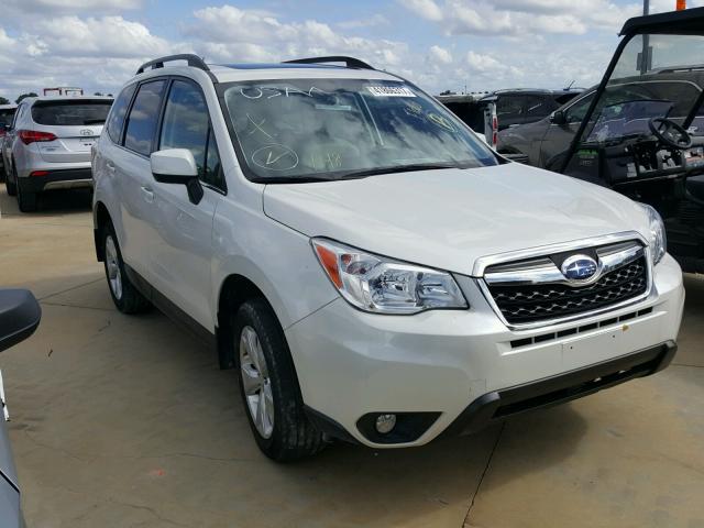 JF2SJAHC2EH416247 - 2014 SUBARU FORESTER WHITE photo 1