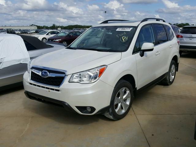 JF2SJAHC2EH416247 - 2014 SUBARU FORESTER WHITE photo 2