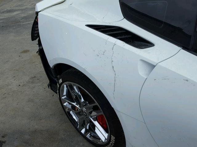 1G1YK2D71E5124443 - 2014 CHEVROLET CORVETTE S WHITE photo 9