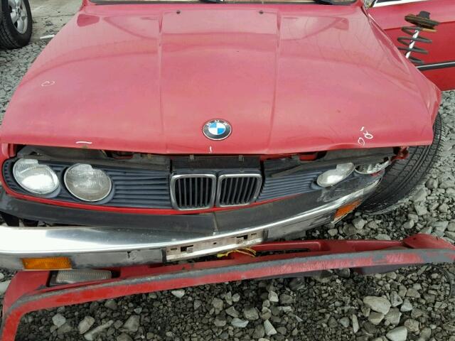 WBAAB5404G9687167 - 1986 BMW 325 E RED photo 7