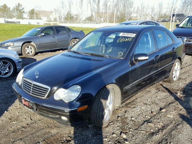 WDBRF40J64A587048 - 2004 MERCEDES-BENZ C 230K SPO BLACK photo 2