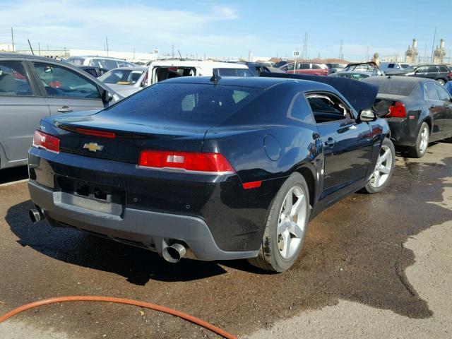 2G1FF1E35F9154423 - 2015 CHEVROLET CAMARO LT BLACK photo 4