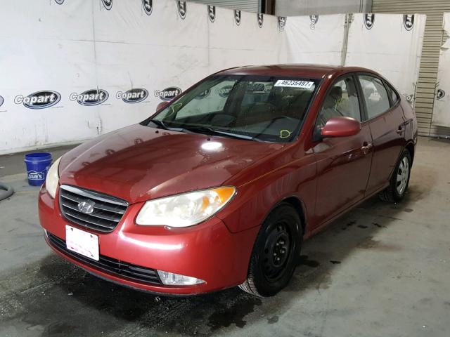 KMHDU46D68U351695 - 2008 HYUNDAI ELANTRA RED photo 2