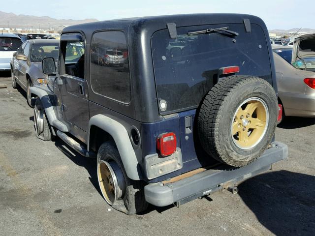 1J4FA49S66P718911 - 2006 JEEP WRANGLER / BLUE photo 3