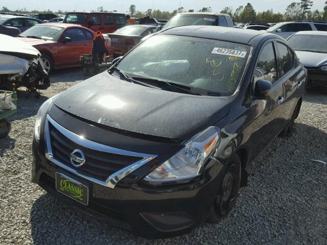 3N1CN7AP8FL811997 - 2015 NISSAN VERSA S BLACK photo 2