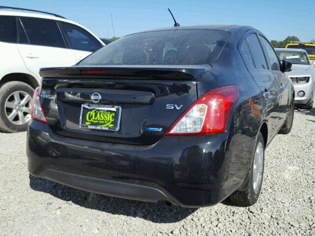 3N1CN7AP8FL811997 - 2015 NISSAN VERSA S BLACK photo 4