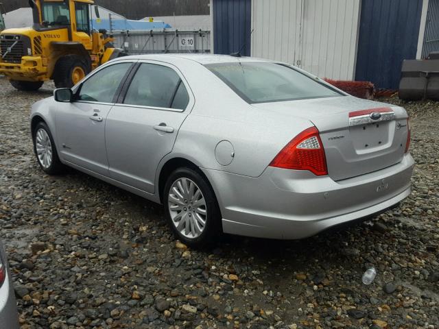 3FADP0L3XAR294775 - 2010 FORD FUSION HYB SILVER photo 3